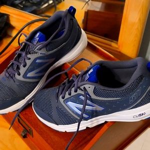 Mens-New Balance, 11.5 blue and white sneakers